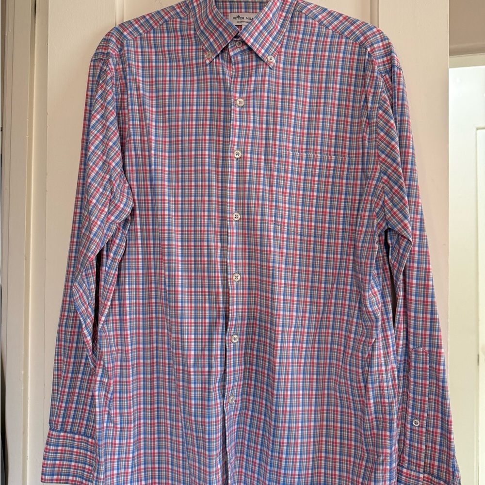Peter Millar Multicolor Plaid Button Down Shirt